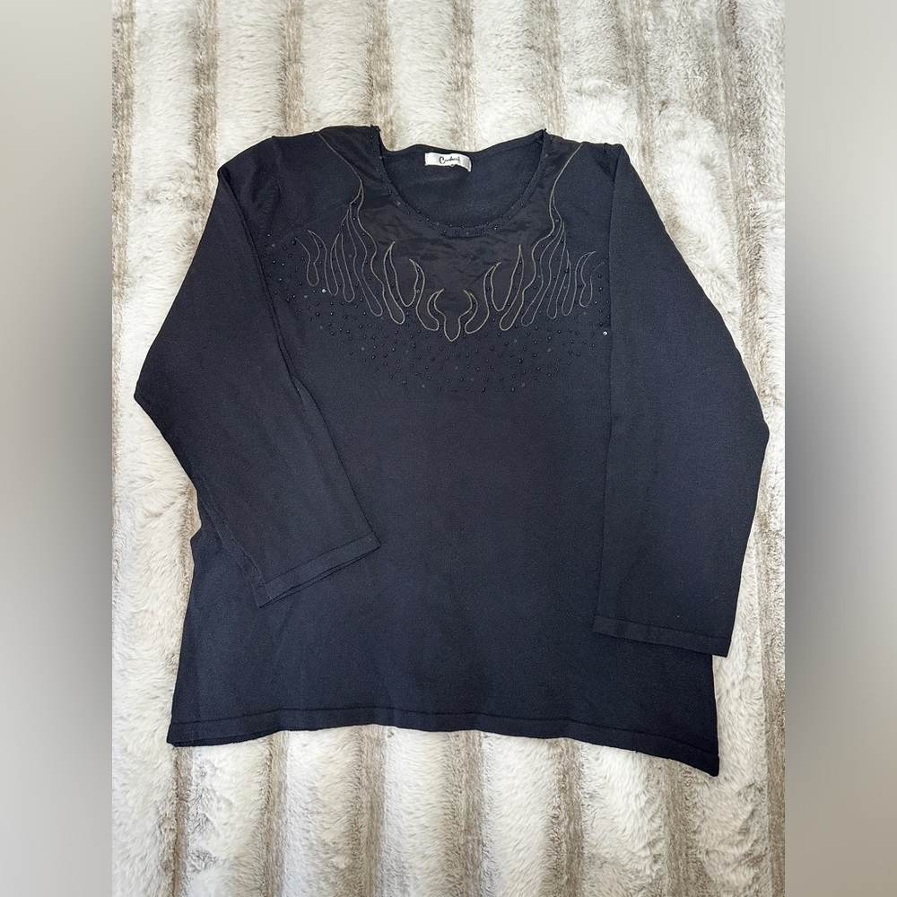 Black Long Sleeve Tee - Size Large